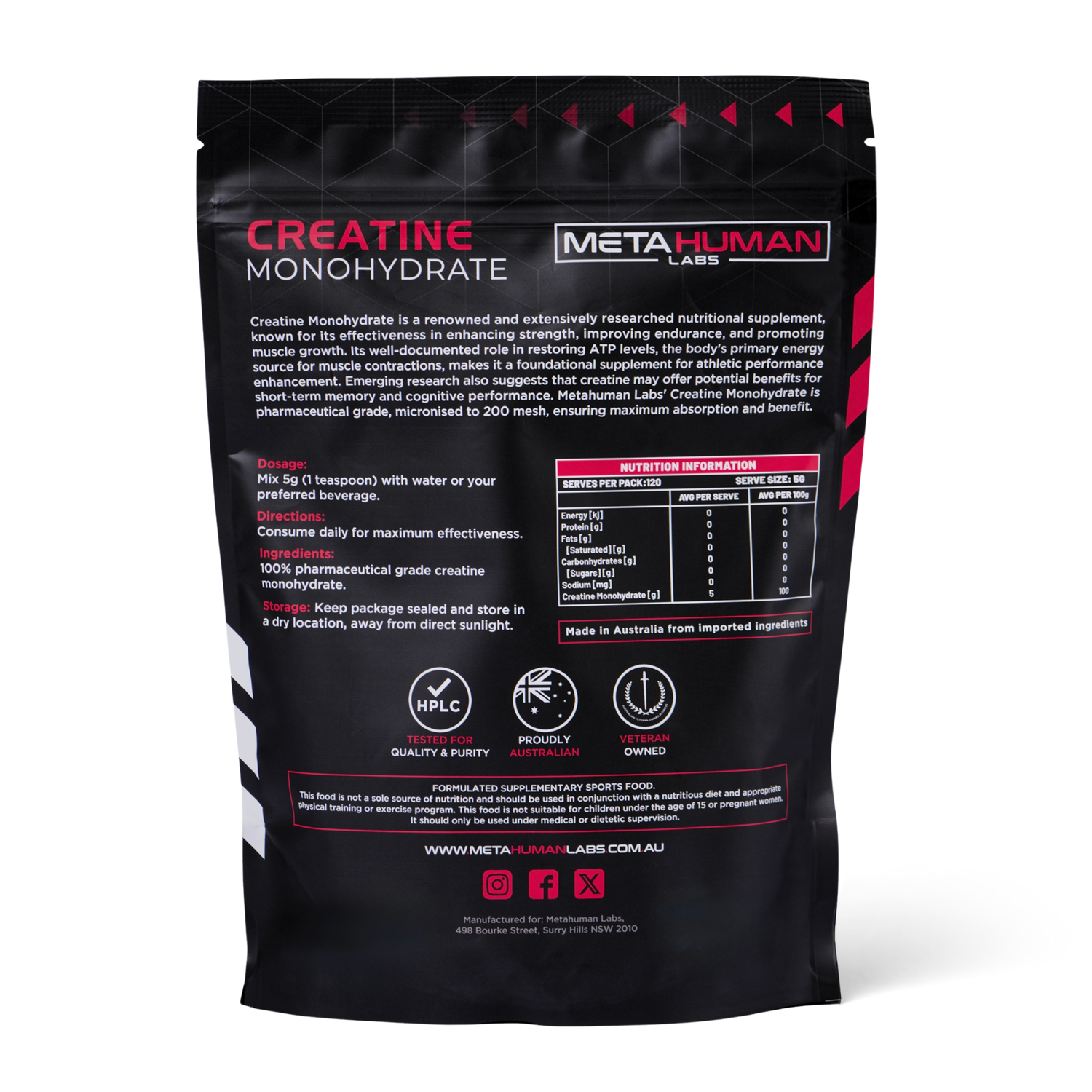 Creatine Monohydrate 600g
